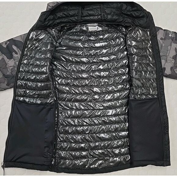 Columbia Womens Camo Powder Lite Hooded Jacket Sz 2XL Omni-heat Quilted Puffer - Picture 5 of 10